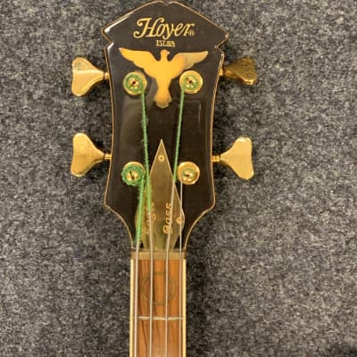 Hoyer | Eagle E-Bass | end 60s | Made in Germany | Schaller Germany tuners | ultra rare | NOS | TOP image 6