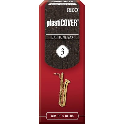 Rico Plasticover Baritone Saxophone Reeds Strength 3 Box of 5 image 3
