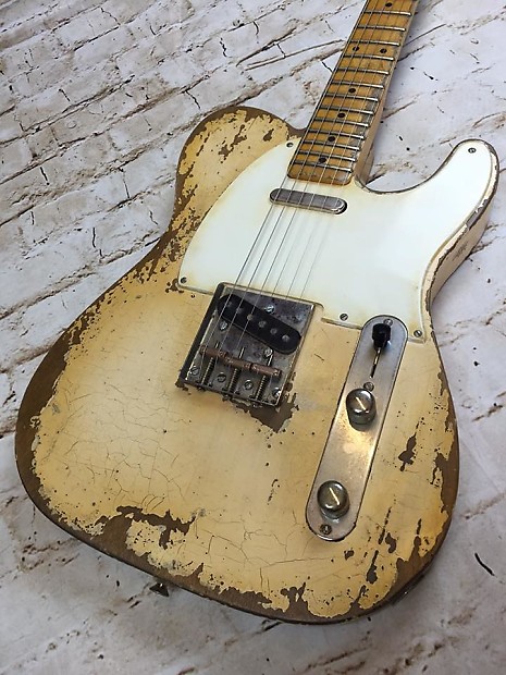 Fraser Guitars - Aged White 50s Telecaster Guitar Vintage Relic custom shop image 1