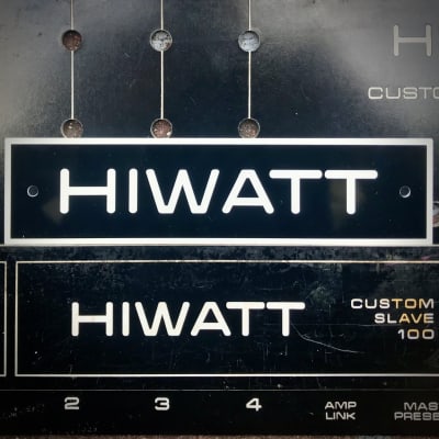 NOS Hiwatt  logo 4x12 / 2x12 / combo or head - DR103 DR504 etc