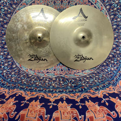 Zildjian 14" A Custom Hi-Hat Cymbals (Pair) image 2
