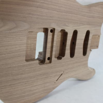 Unfinished Walnut HSS guitar body - fits Fender Strat Stratocaster neck Floyd Rose J811 image 6