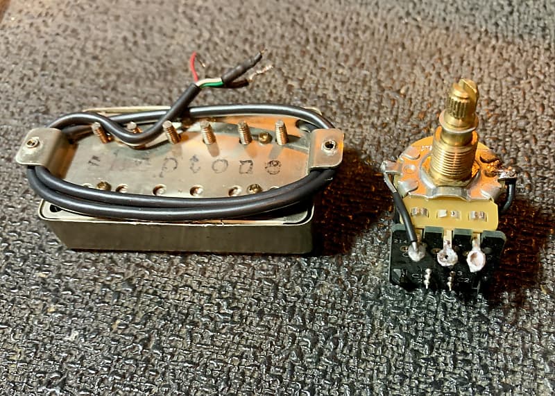 Sheptone AB Split Coil Humbucker Nickel Cover w/ CTS 500K Reverb