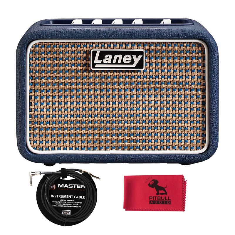 Laney Lionheart Mini-St-Lion Battery-Powered Stereo Guitar Amp w/ Cable,  Cloth