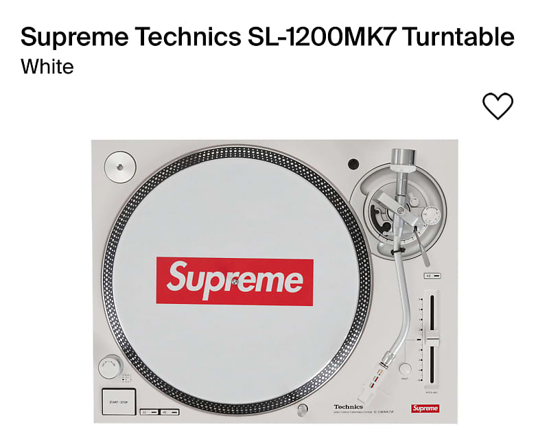 Technics Supreme sl-mk7 white 2023 - White