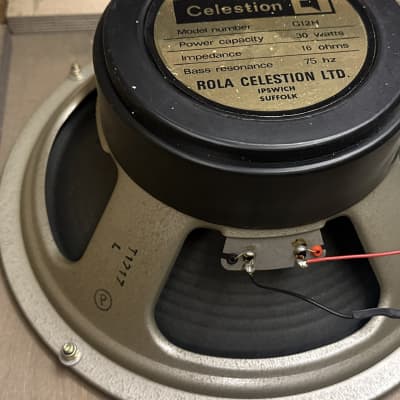 1976 Celestion Blackback made in UK g12h 30w 16 store ohm greenback