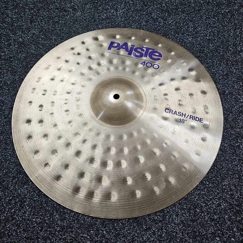 Paiste 18" Crash Ride Cymbal Vintage 400 USED! RK44P281223 Reverb