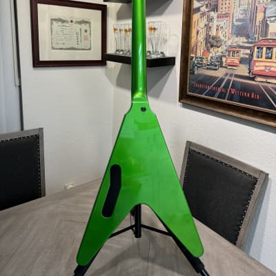Gibson Dave Mustaine Signature "Rust in Peace" Flying V EXP 2022 - Present - Alien Tech Green image 10
