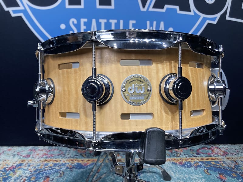 Russ McKinnon's, DW 14x6" Randall May/DW EQ Snare Drum 2005 - Natural Maple Oil image 1