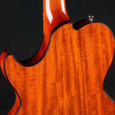 Collings SoCo Deluxe Semi-Hollow Carved Flame Maple and Mahogany Iced Tea Sunburst Custom NEW image 20