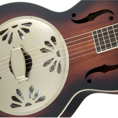 GRETSCH - G9240 Alligator Round-Neck  Mahogany Body Biscuit Cone Resonator Guitar  2-Color Sunburst - 2718013503 image 5