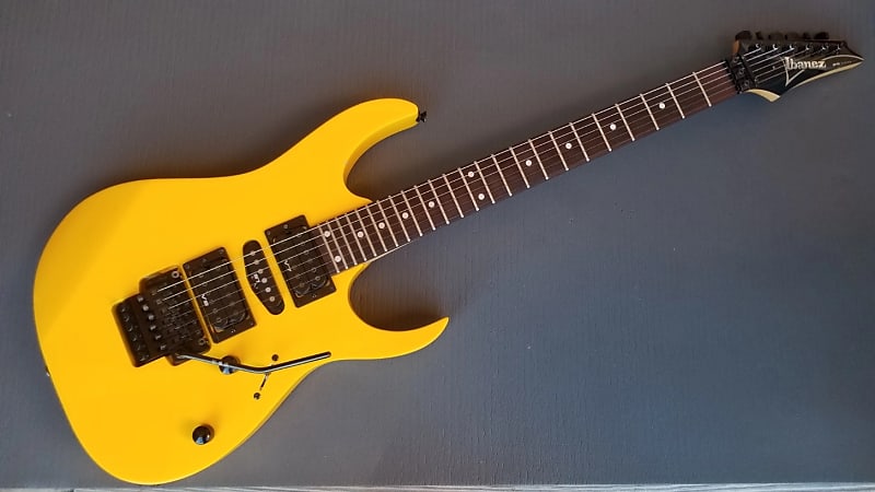 Ibanez RG470 Electric Guitar 2001 - Made In Japan - Yellow Ibanez RG470 Electric Guitar 2001 - Made In Japan - Yellow