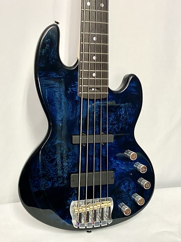 Form Factor Audio Wombat JS5 5-String  Bass Midnight Blue Gloss 35" Scale image 1