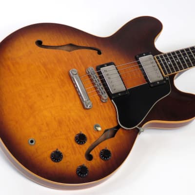 Gibson ES-335 Dot Reissue 1986 Sunburst ~ Super Flame Top and Back image 2