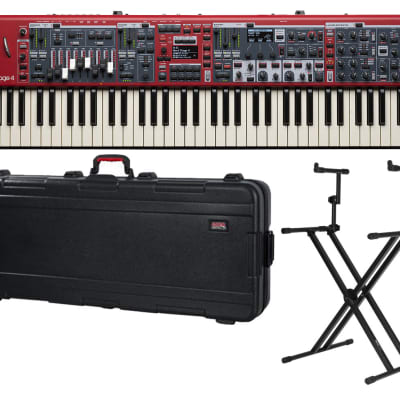 Nord Stage 4 Compact 73-Key Semi-Weighted Keyboard + TSA Case + Stand image 1