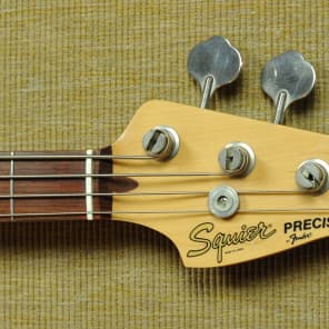 1983 Fender Japan Squier SQ Precision Bass - Black image 3