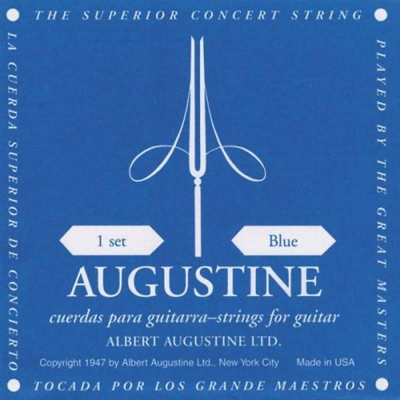 Augustine Blue High Tension Classical Guitar Strings Reverb