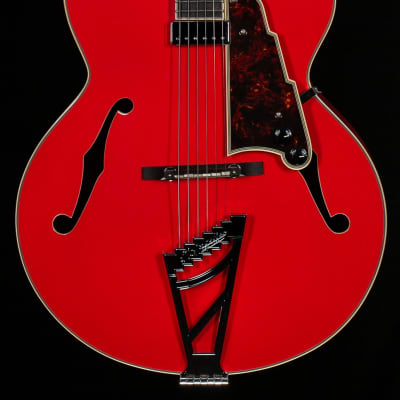 D'Angelico Premier Series EXL-1 Hollowbody Electric Guitar Fiesta Red - KP183741-6.93 lbs image 3