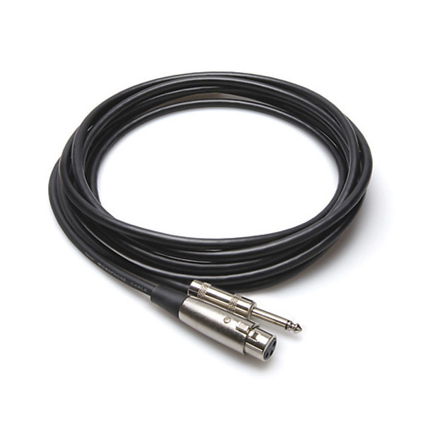 Hosa MCH-110 XLR3F to 1/4" TS Male Mic Cable - 10' image 1