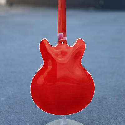 Mint Heritage Standard Series H-535 Semi-Hollow Electric Guitar Trans Cherry image 12