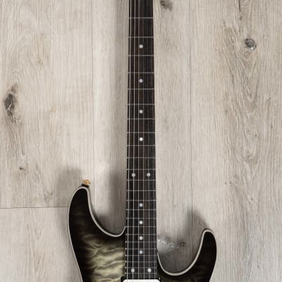 Ibanez AZ47P1QM Premium AZ Guitar, Ebony Fretboard, Black Ice Burst image 4