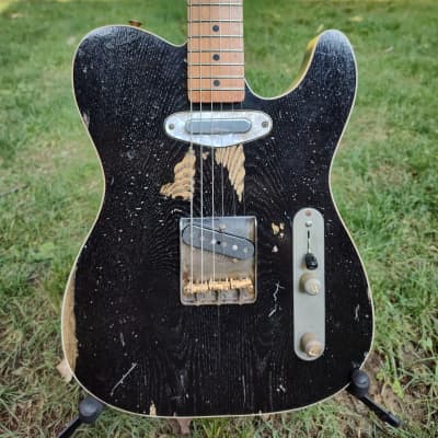 TG Guitars Custom Telecaster The Sleeper Made from Old Growth Wormy Ash from 1880 Barn Beam image 2