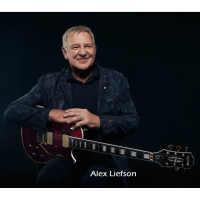 Epiphone Alex Lifeson Signature Les Paul Custom Axcess Left-Handed Guitar - Quilt Ruby image 12