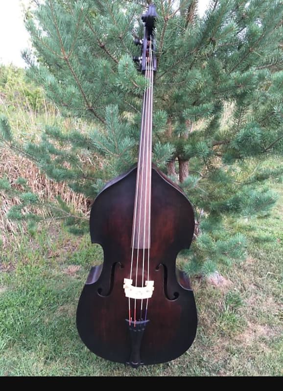 German Solid Wood Stand Up Bass made in 1895 Reverb