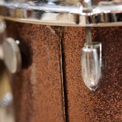 Gretsch 12/16/20/5.5x14" Drum Set - 1960s Burgundy Sparkle image 8