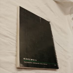 Kurzweil K2500 Series, Reference Guide 1995 Spiral Back image 4