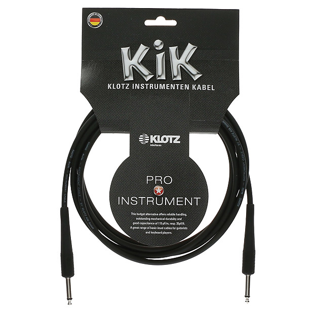 Klotz KLO-KIK3-0PPSW 1/4" TS Instrument Cable - 10' image 1