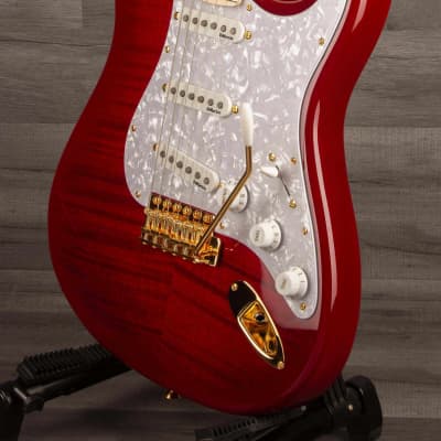 Fender  - Richie Kotzen Stratocaster®, Maple Fingerboard, Transparent Red Burst (Japanese) image 3