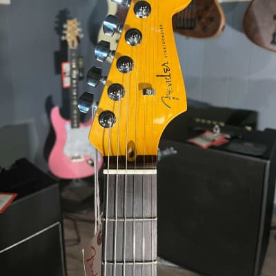 Fender American Ultra Stratocaster HSS Cobra Blue w/ Rosewood Fretboard image 5