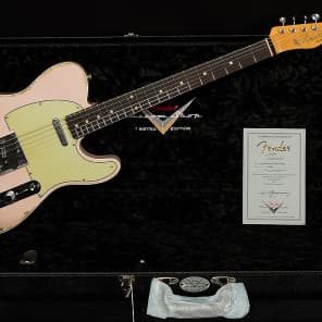 Fender Custom Dealer Select Wildwood "10" '62 Custom Tele Heavy Relic Faded Shell Pink image 2
