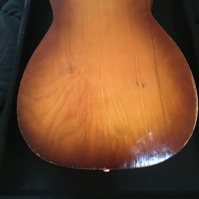 1960’s Silvertone parlor acoustic guitar  Parlor Natural and painted wood image 14