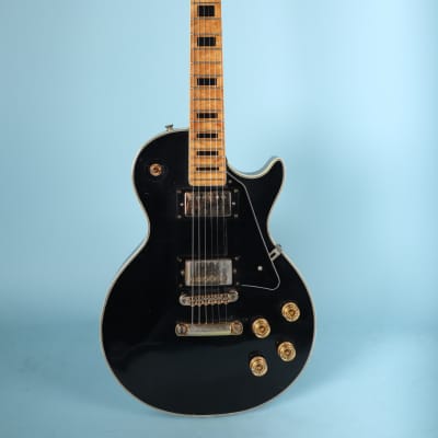 1970s AIMS Les Paul Custom Guitar Vintage - Black MIJ Japan image 2