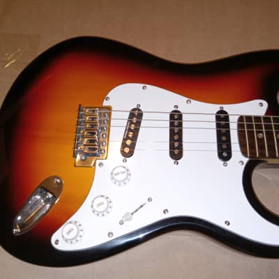 Pignose Electric Guitar w Seymour Duncan Dimarzio Pups Sunburst Stratocaster image 1