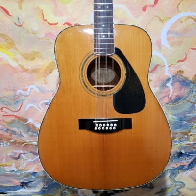 1980's Yamaha FG-460S-12A 12-String Acoustic Guitar Natural w/ Hard Case (Used) image 2