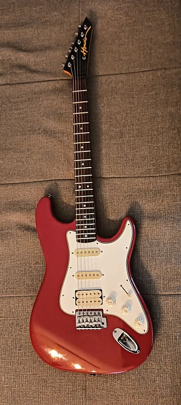 Hondo Super strat 1985 - Glossy Red | Reverb