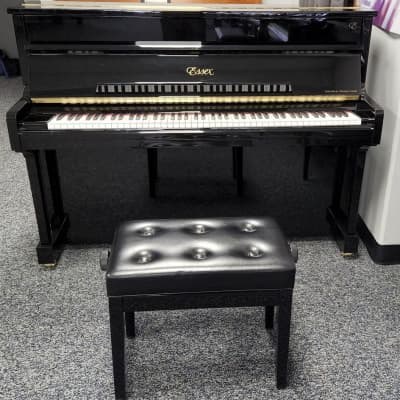 Essex EUP111E Upright Piano and bench in Polished Ebony Mfg 2019 EUP-111 image 1