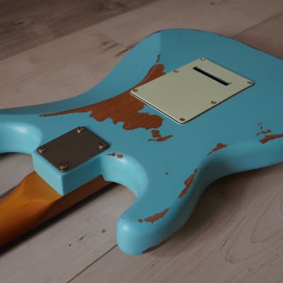 AIO HRS Relic Stratocaster - Sonic Blue image 11