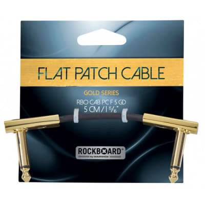ROCKBOARD RBO CAB PC F 5 GD Gold Series Flat Patch Cable 5 cm (1 15/16Zoll) for sale