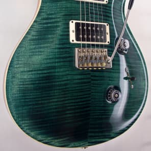 PRS Custom 24  Ten Top Custom Color Slate Blue with Matching Flamed Maple Neck and Natural Back image 6