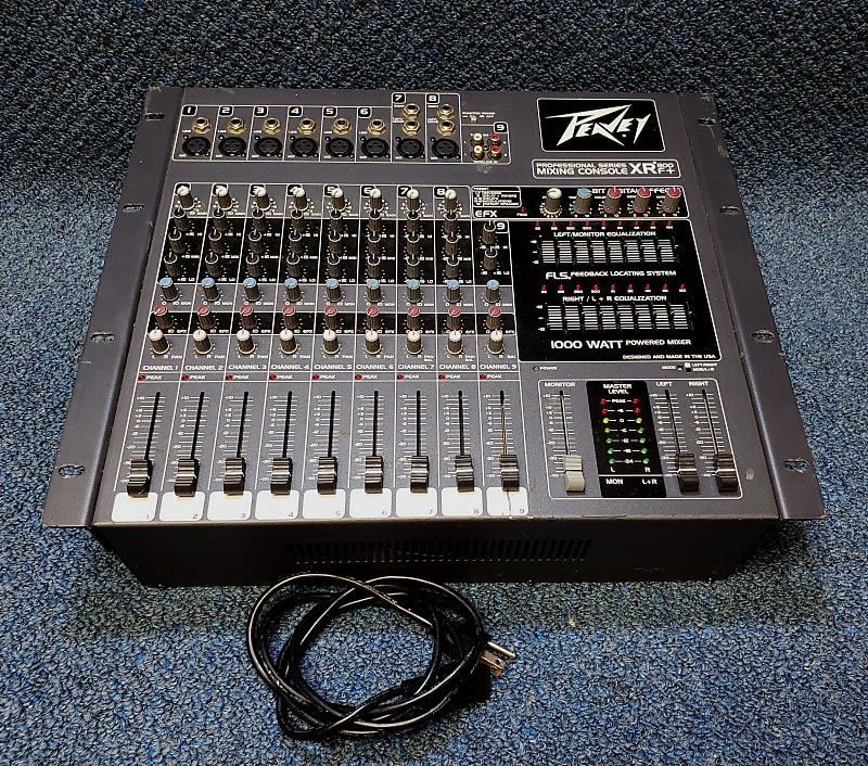 Peavey XR800F+ 9Channel Powered Mixer Reverb