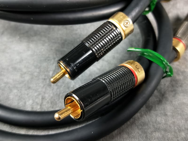 ◇p2691 品 ortofon オルトフォン RCAケーブル 7N+8N Pure Copper Hybrid Twin Core Audio Cable 約1m