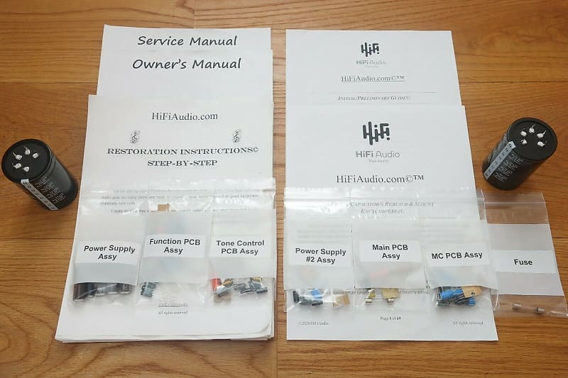 Yamaha CA-1000 II restoration kit filter capacitor repair rebuild fix  			