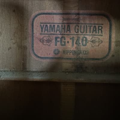 Yamaha FG-140 1968-1972 Nippon Gakki RED LABEL image 2