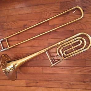 Holton TR 680 Trombone W/F Attachment 2000s Yellow Brass | Reverb
