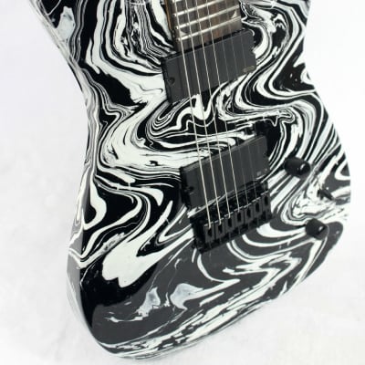 Custom Swirl Painted and Upgraded Jackson JS22-7 With Active EMG's image 2