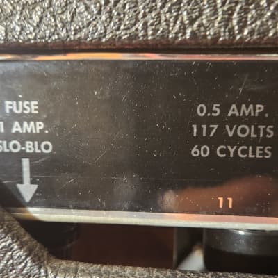 Vintage 1967 Fender Vibro Champ 6-Watt 1x8" Guitar Combo Black Panel VERY Clean Amp! image 16